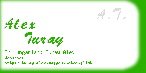 alex turay business card